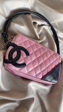Image 2 of Chanel Cambon Pink & Black Bag