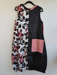 Image 2 of black, white and red summer dress