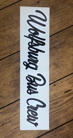 Image of WBC Black With White Outline Die-Cut Sticker