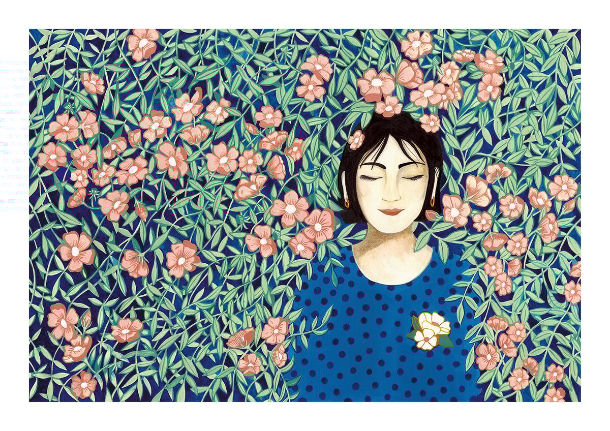 Jeune fille aux fleurs