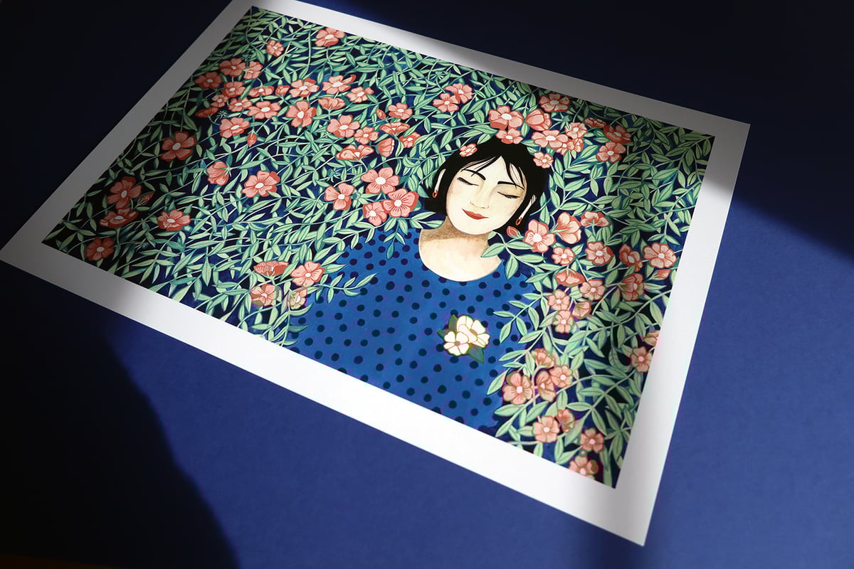 Jeune fille aux fleurs