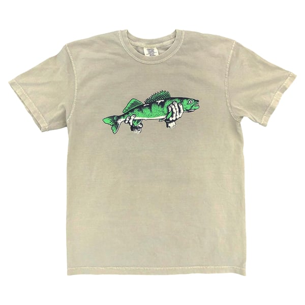 Image of Khaki "Walleye" Tee
