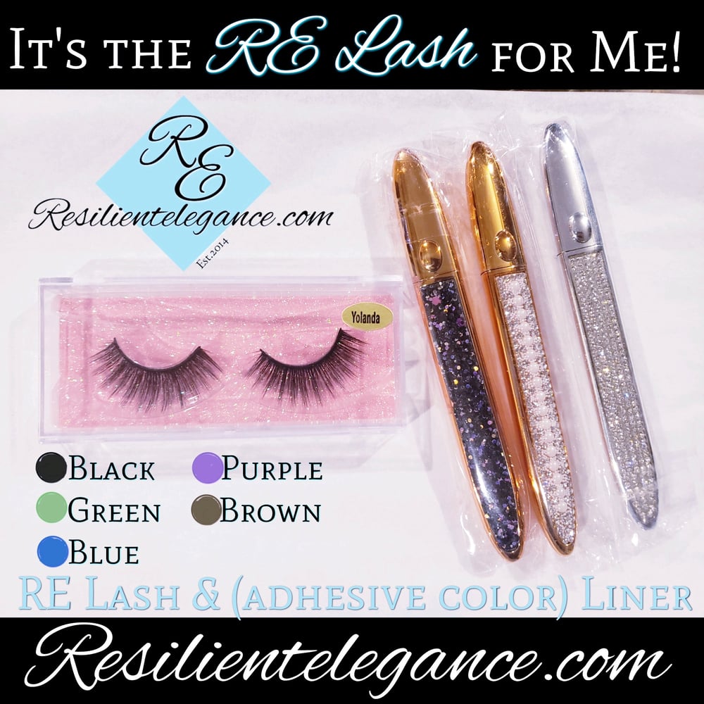 Image of RE Lash Set: Lashes â€¢Adhesive Colored Liner
