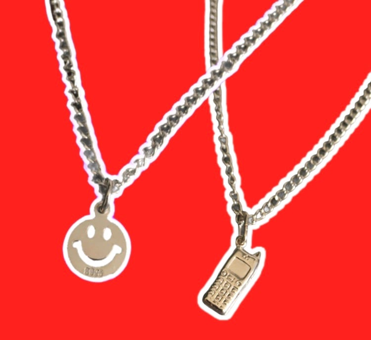 Image of Smiley & Phone Necklaces 