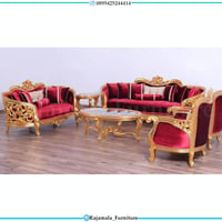 Luxury Desain Sofa Tamu Mewah Ukir Jepara Elegant Golden Base Color RM-0500