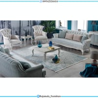 Sofa Tamu Minimalis Putih Duco Furniture Jepara