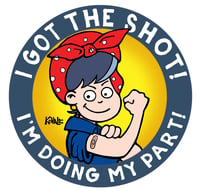 I Got the Shot Sticker