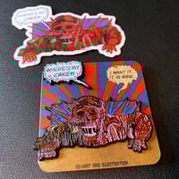Image 1 of “Cake Creep” enamel pin set