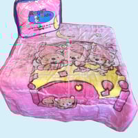 Image 1 of printed mink baby blanket