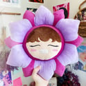 Taehyung Purple Flower Cushion