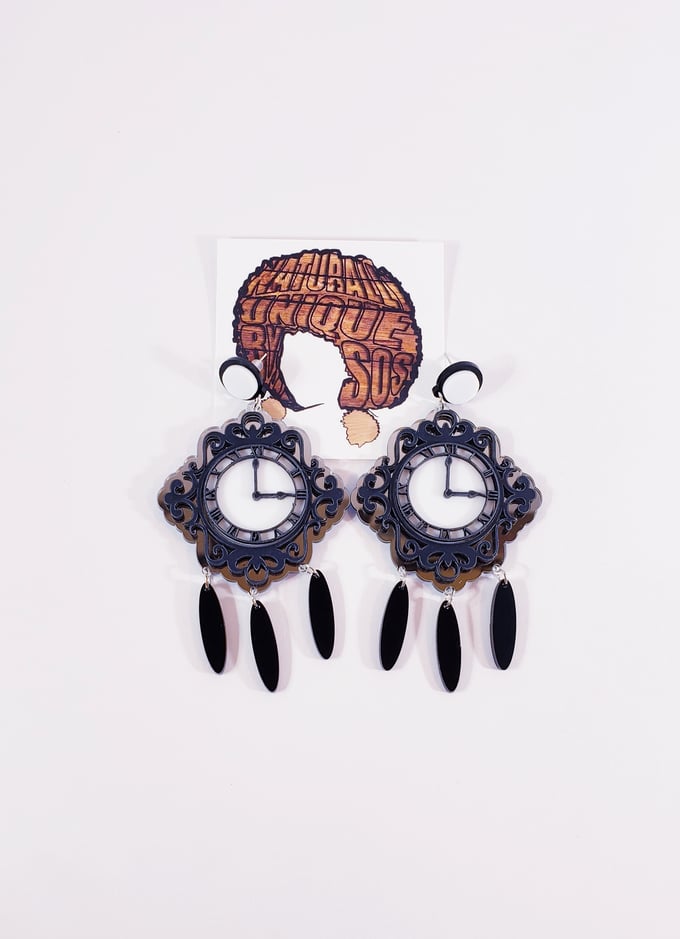 Image of Vintage Wall Clock Earrings