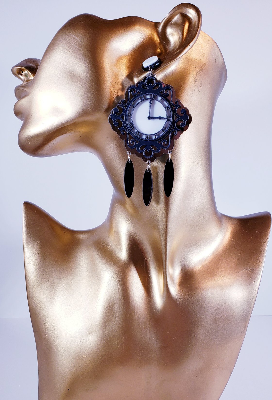 Image of Vintage Wall Clock Earrings