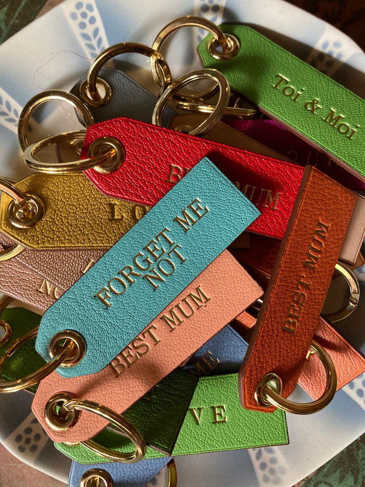 Image of Porte clés en cuir personnalisés AMOUR Toi&Moi LOVE