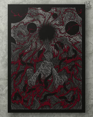 Image of WE ALL DROWN TOGETHER<br/> Blood Variant<br/> <small>Limited Edition Screen Print</small>