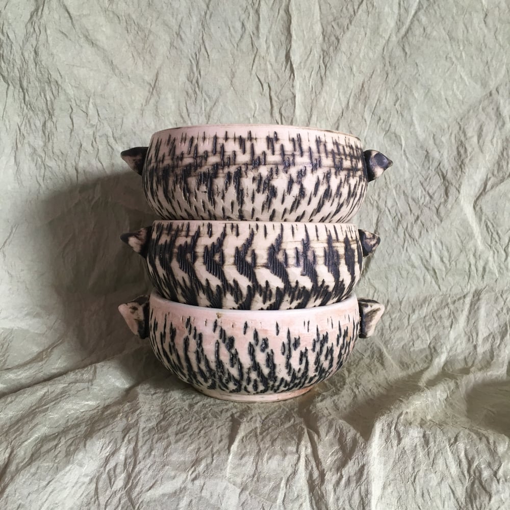 Image of  Three studio pottery bowls