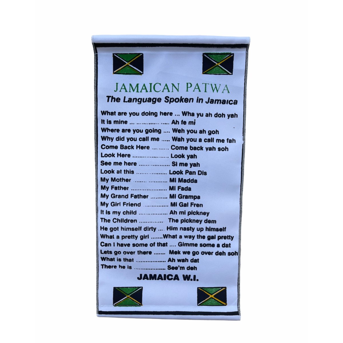 Jamaican Patois/Patwa scroll | Everything Jamaica