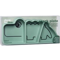 Image 3 of Assiette à compartiments antidérapante silicone Croco vert