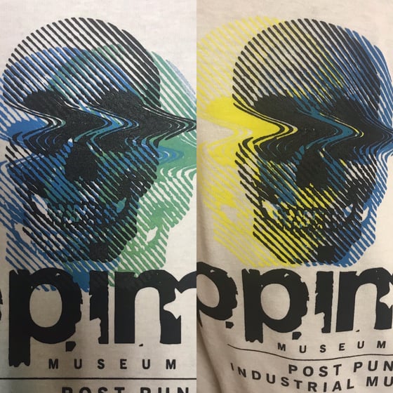 Image of 3 Color Handscreened One of a Kind Museum of Post Punk and Industrial Music Shirt