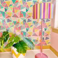 Image 3 of 'City Stripe Pink' Lampshade