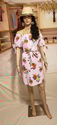 Image 3 of A Beautiful Rose in the Garden dress in  Pink and White 