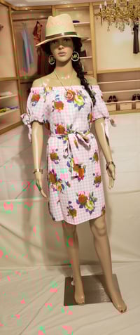 Image 5 of A Beautiful Rose in the Garden dress in  Pink and White 