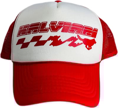 Image of KALVIARI KUANTUM LEAP TRUCKER HAT (RED)