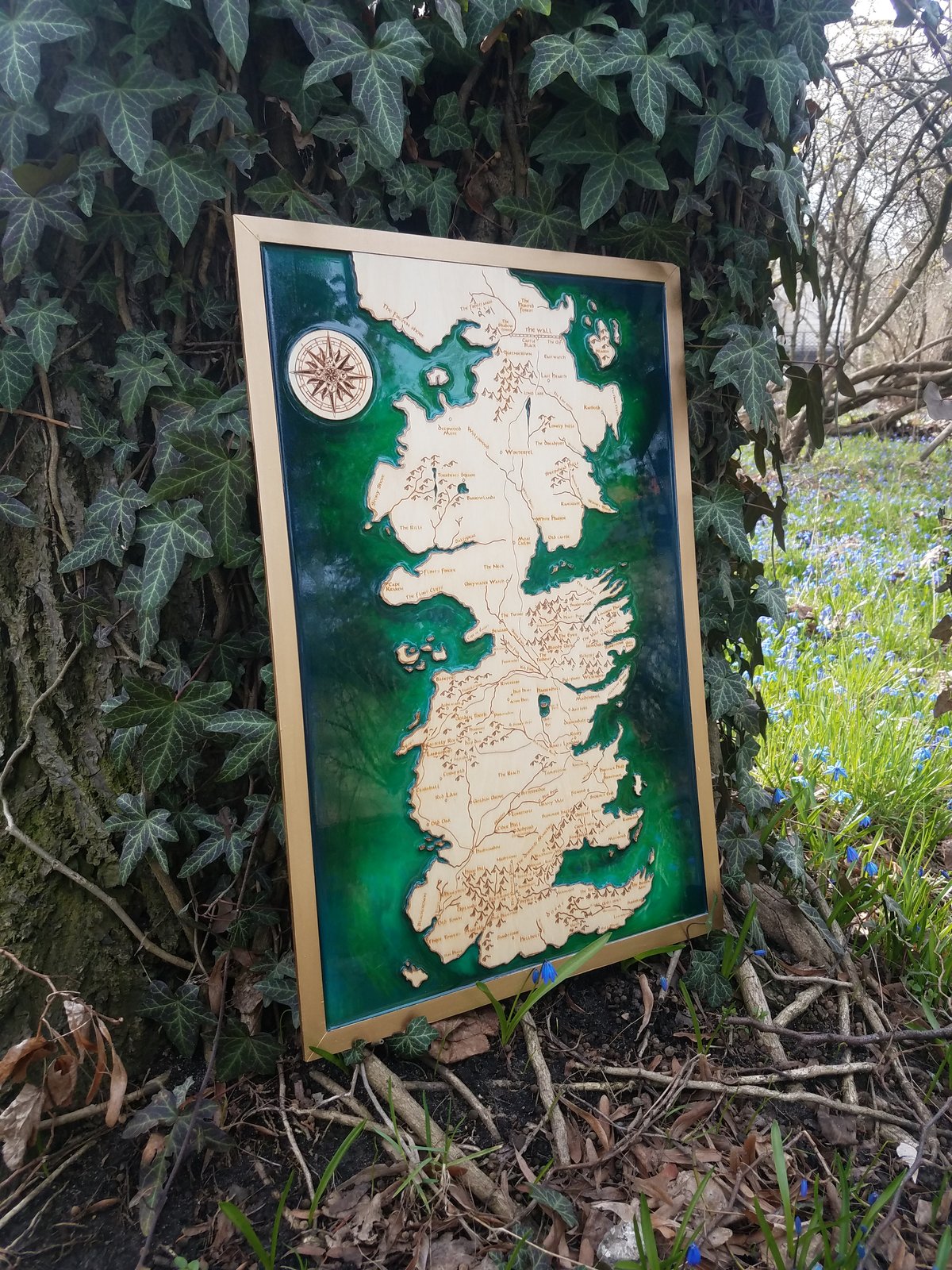 Game Of Thrones Resin Fantasy Map | Alchemist Storage