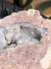 Image 3 of COCONUT GEODE (FACE POLISHED) WITH QUARTZ- MEXICO