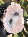 COCONUT GEODE (FACE POLISHED) WITH QUARTZ- MEXICO