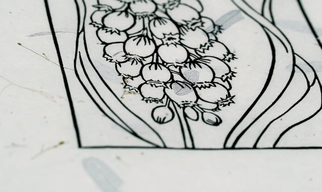 Blue Grape Hyacinth on Tamarind *Limited Edition of 5*