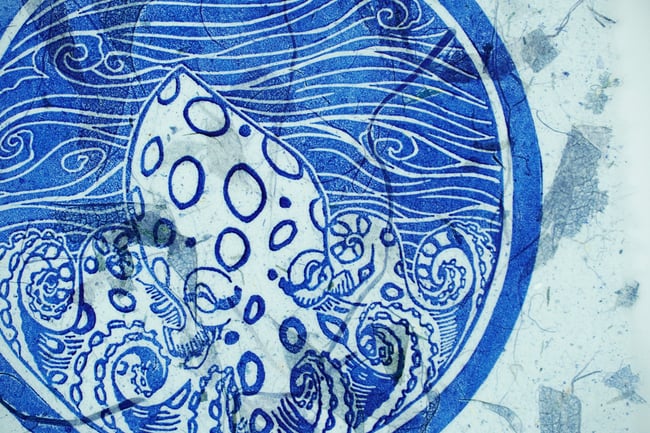 Blue Ring Oct - blue