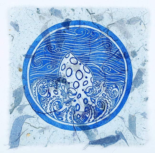 Blue Ring Oct - blue