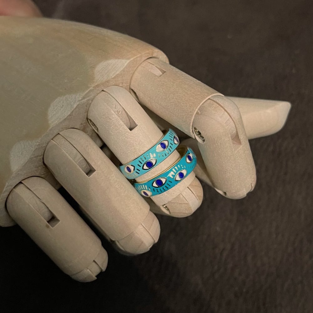 Image of Evil Eye Enamel Ring