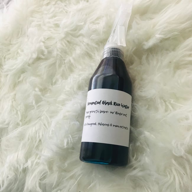Organic Fermented Black Rice Water Hair Growth Spray With Fenugreek/Aloe