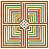 Square Maze Silk Scarf for John Derian
