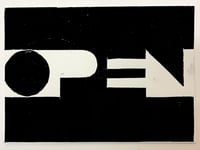 Image 1 of OPEN  (part of the Printers Block series)