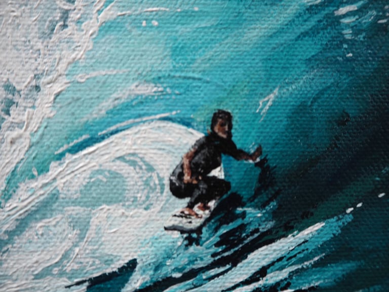 "La Graviere" - 20cmx20cm - Acrylic Painting Image 2