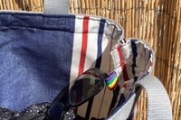 Image 2 of Sac Roddy blue blanc rouge chic stripes