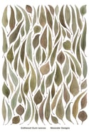 25% off RRP $35.00 Gathered Gum Leaves v.2 100% Linen Tea Towel