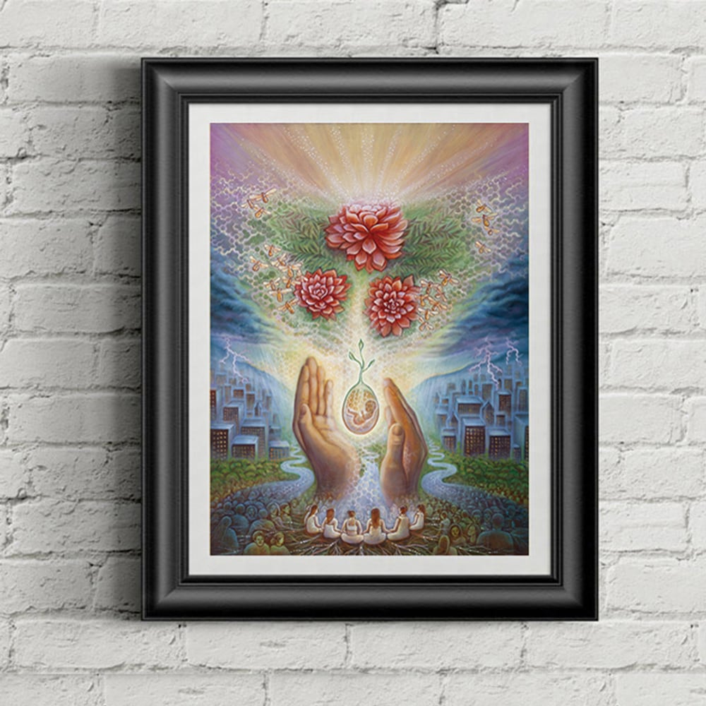 Image of PRAY ACTION A3 giclee paper print