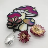 Image 2 of Mushroom trio with flower