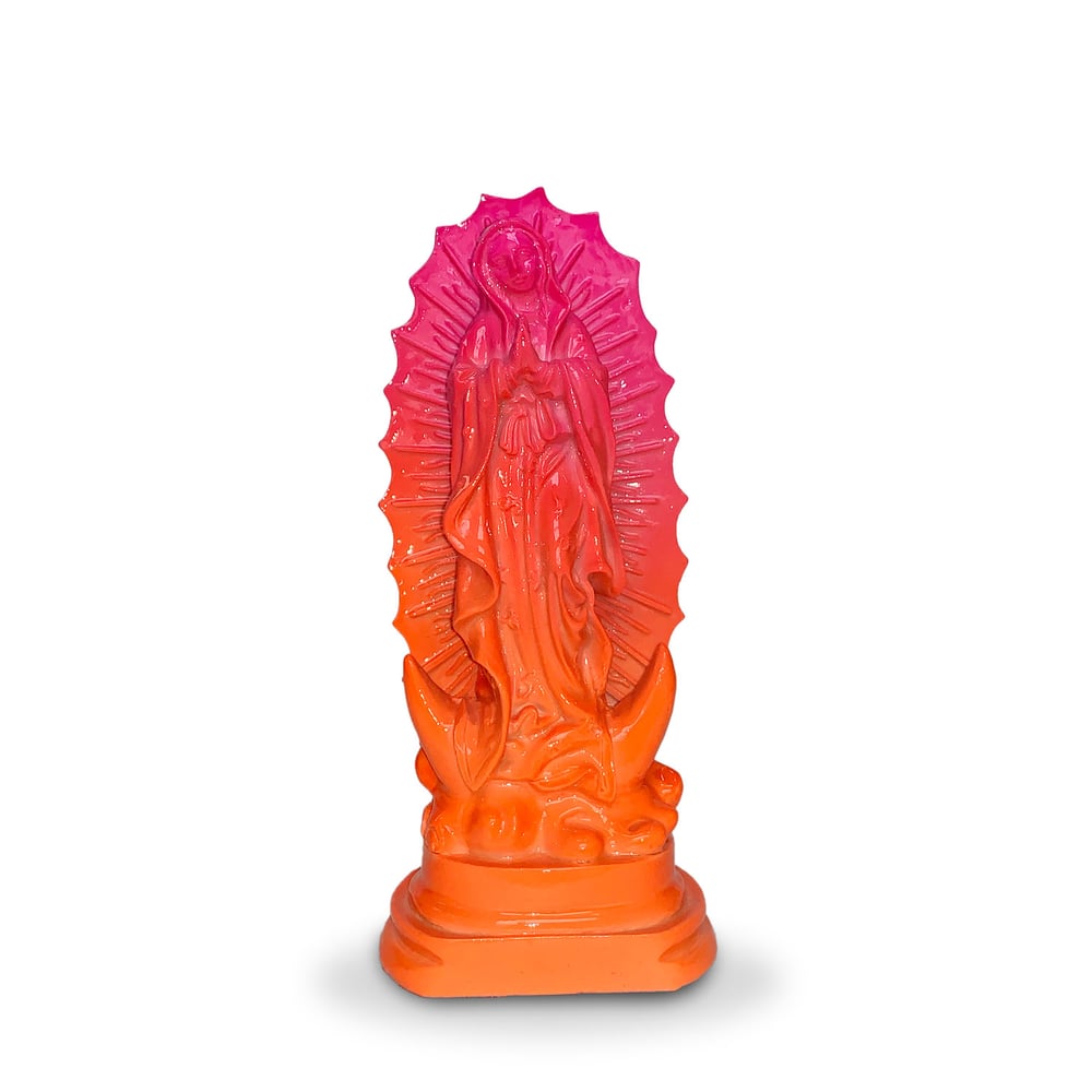Image of Virgen de Guadalupe rosa y naranja