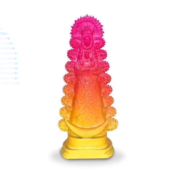 Image of Virgen del Rocío rosa y dorado