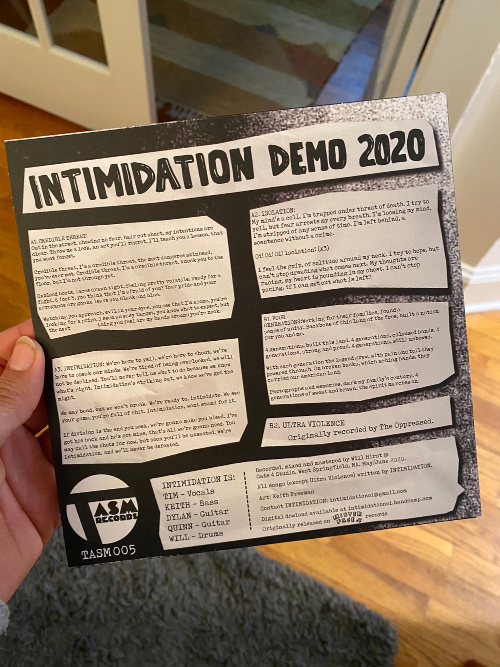 Intimidation - Demo 2020 7"