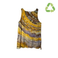 Image 1 of ♻️ UPCYCLED XL Tall J. Jill 100% Cotton Tunic Tank/ Dress in Honey Agate Ice Dye