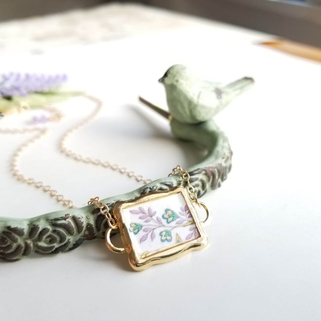 Lilacs in Bloom Necklace