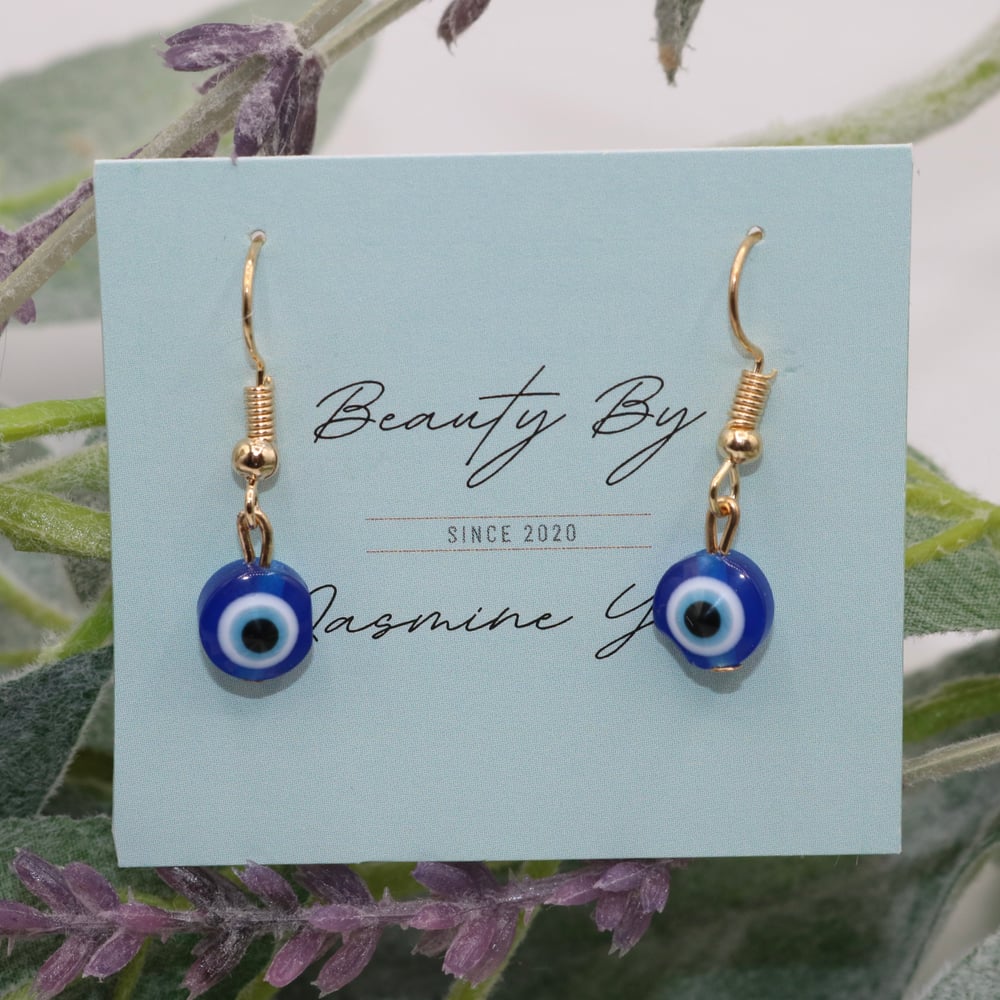Image of Mini Nazar Drop Earrings