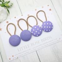 Image 1 of Set of 4 Lilac Hair Bobbles
