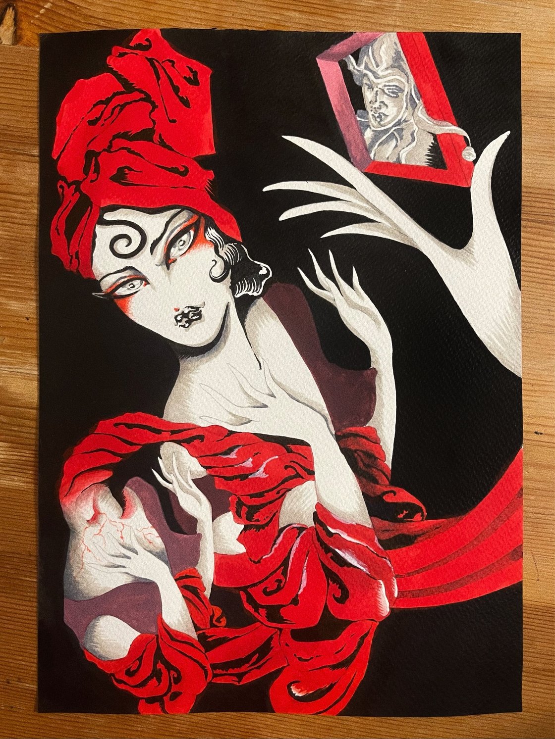 Image of RED GIRL A3 PRINT