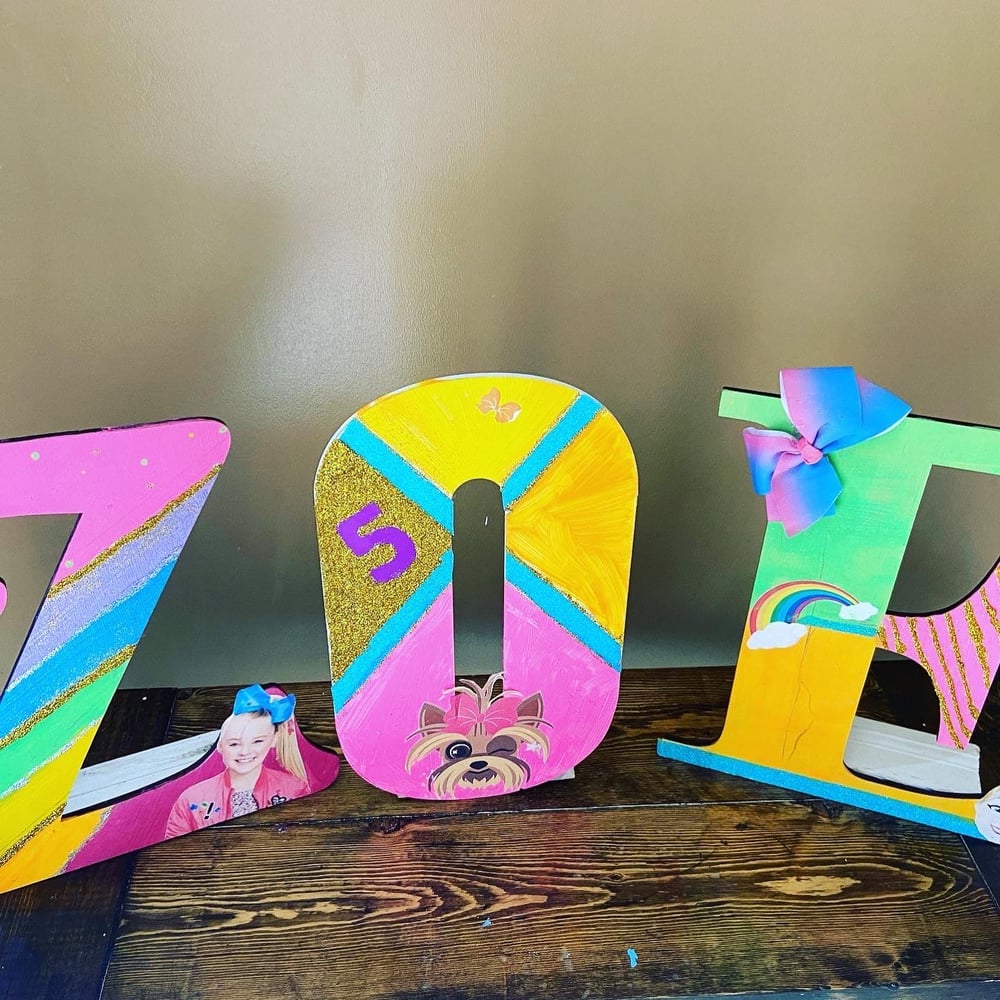 Image of Custom Letters and crocs 